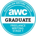 Australian Writers Centre Freelance Writing Stage 1 course graduate (2)